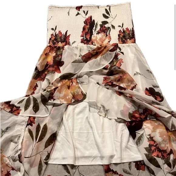 Venus Strapless floral summer maxi dress, medium. NWOT never worn! - Picture 3 of 9